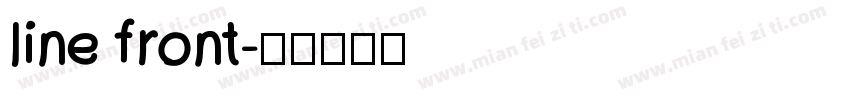 line front字体转换